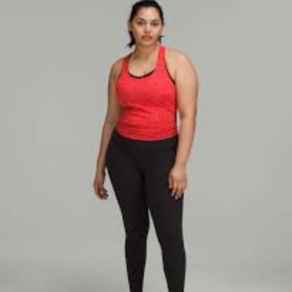 SWIFTLY TECH RACERBACK TANK TOP 2.0 Covered Camo Red Rock/Flare Size: 6